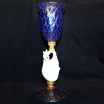 "Cigno Bianco" verre en cristal de Murano - bleu