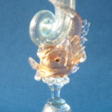 "Cornucopia" verre en cristal de Murano - transparent