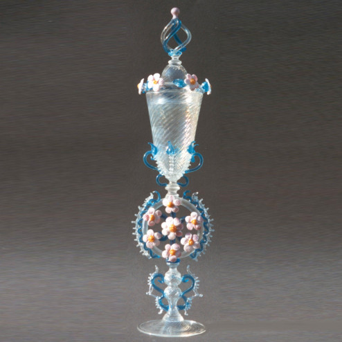 "Aureola" Murano drinking glass - transparent