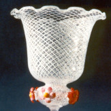 "Fiori di Campo" verre en cristal de Murano - blanc