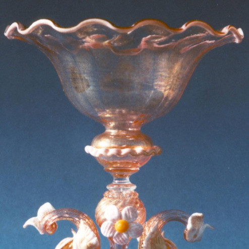 "Assunta" vaso en cristal de Murano - rosa