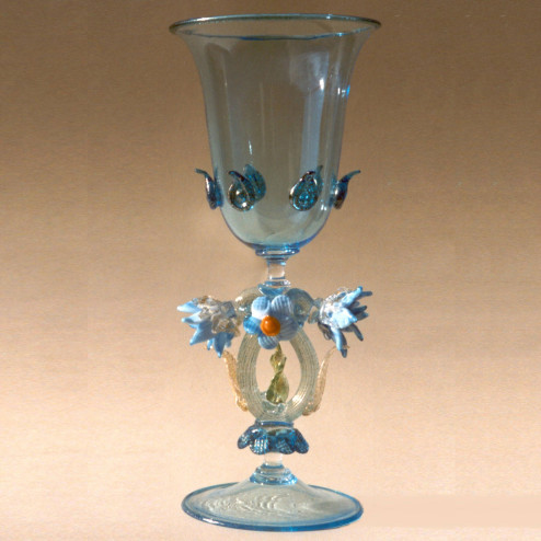 "Acqua" vaso en cristal de Murano