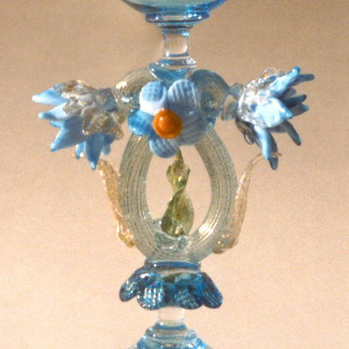 "Acqua" verre en cristal de Murano - bleu