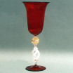 "Equilibrio" Murano Trinkglas - rot