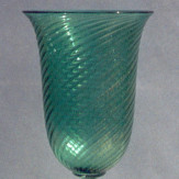"Serpente" vaso en cristal de Murano - verde