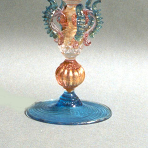 "Marea" verre en cristal de Murano - bleu