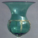 "Fiore" Murano Trinkglas - grün 