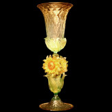"Girasoli" Murano Trinkglas - sonnenblumen 