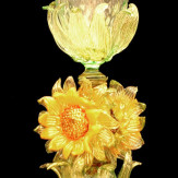 "Girasoli" vaso en cristal de Murano - girasoles