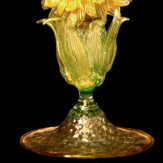 "Girasoli" vaso en cristal de Murano - girasoles