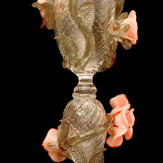 "Roseto" vaso en cristal de Murano - rosa