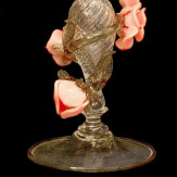 "Roseto" vaso en cristal de Murano - rosa