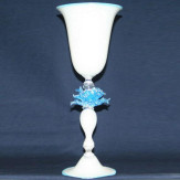 "Fiore di Neve" Murano Trinkglas - weiß 