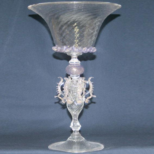 "Coppa della Regina" Murano drinking glass - transparent