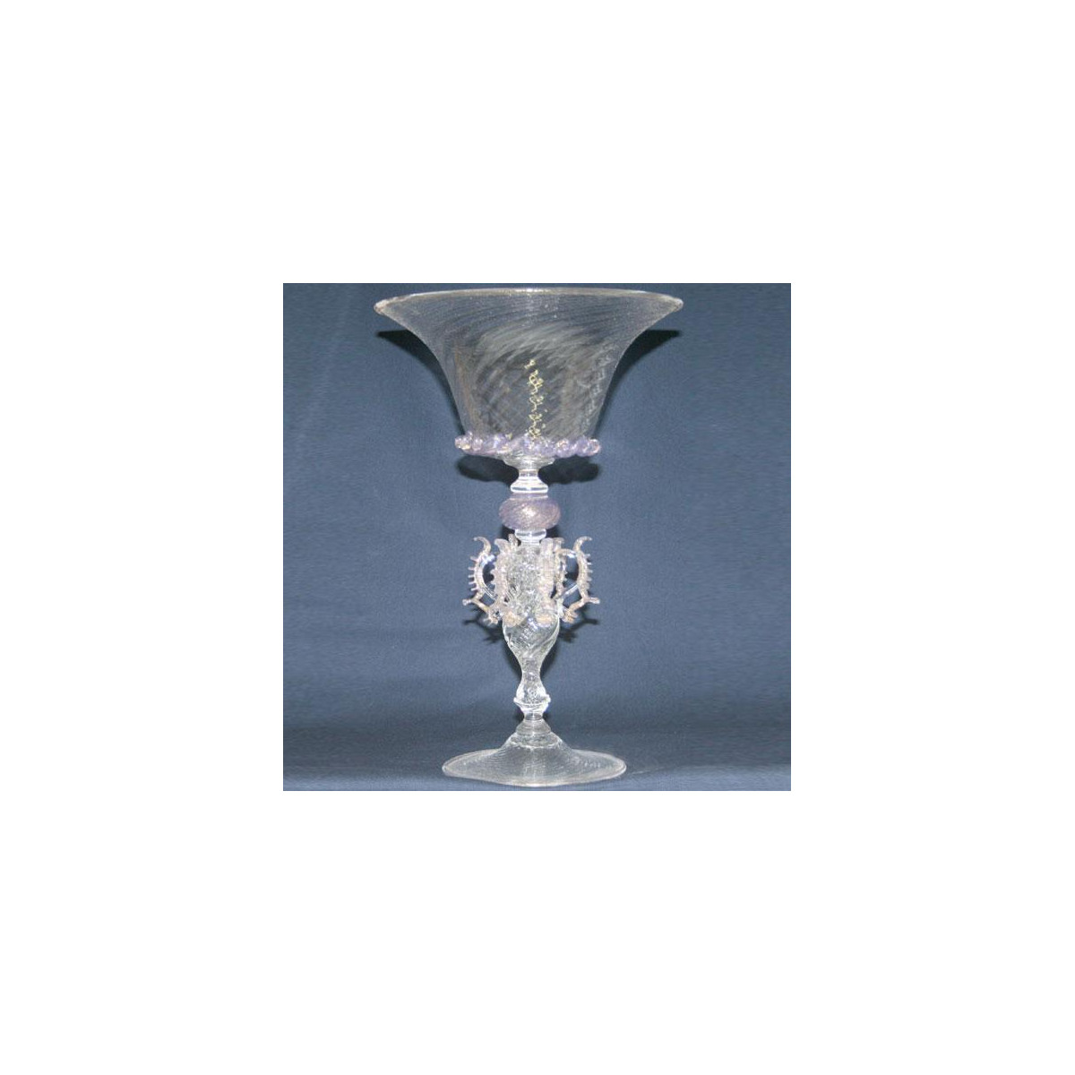"Coppa della Regina" Murano Trinkglas - transparent
