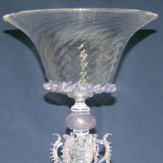 "Coppa della Regina" Murano Trinkglas - transparent