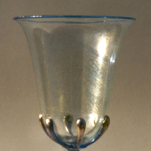 "Dedizione" Murano drinking glass - transparent