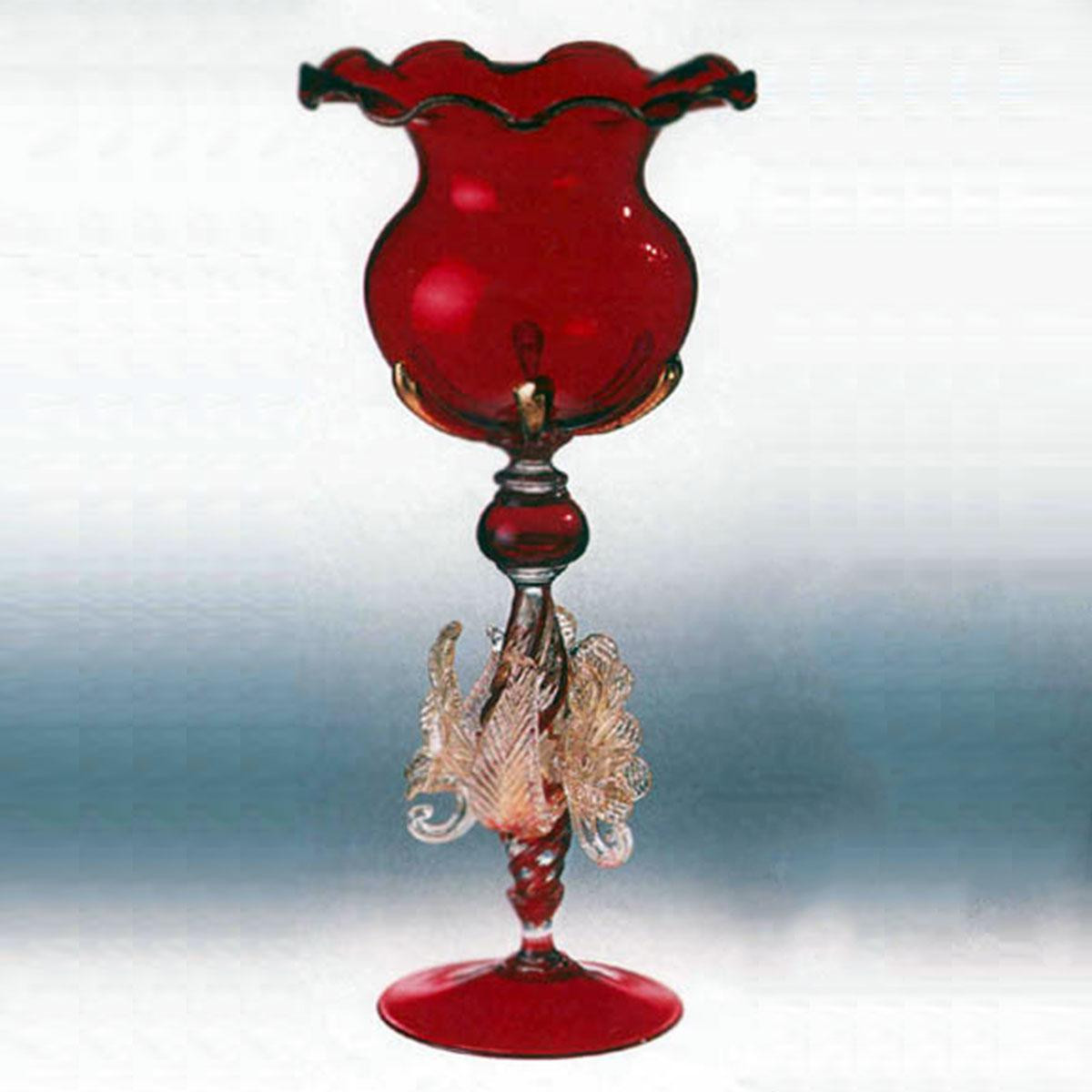 "Moriarti" verre en cristal de Murano - rouge