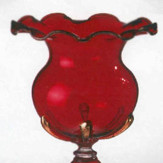 "Moriarti" vaso en cristal de Murano - rojo
