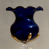 "Moriarti" Murano Trinkglas - blau