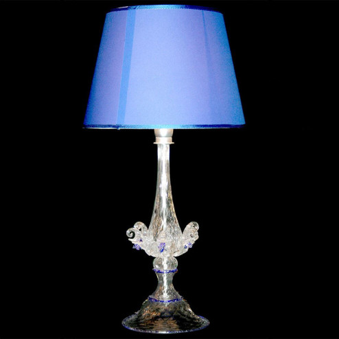 "Primizia" lampe de table en verre de Murano - transparent