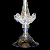 "Primizia" Murano glass table lamp - transparent