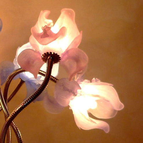 "Fiori D'Acciaio" lampara de sobremesa de Murano - multicolor