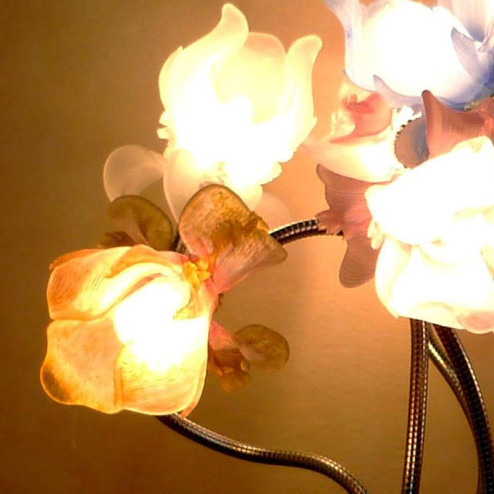 "Fiori D'Acciaio" lampara de sobremesa de Murano - multicolor