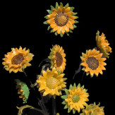 "Girasoli" Murano tischleuchte - sonnenblumen 