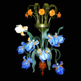 Iris 8 luces aplique en cristal de Murano