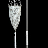 "Istanbul" lampara de pie de Murano - 1 luce - blanco