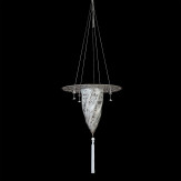 "Damasco" Murano glas hangeleuchte - 1 flammig - weiß