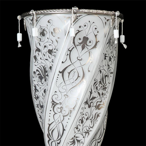 "Damasco" Murano glass sconce - 1 light - white