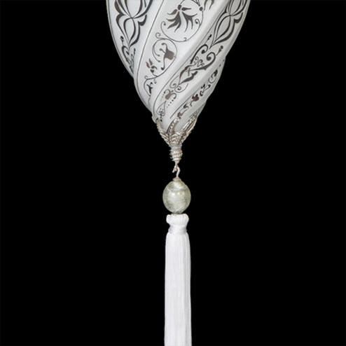 "Damasco" applique en verre de Murano - 1 lumière - blanc