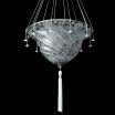 "Gerico " lámpara colgante en cristal de Murano - 1 luce - blanco
