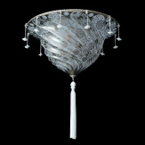 "Gerico" lampara de techo de Murano - 2 luce - blanco