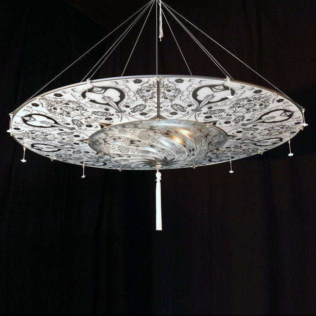 "Betlemme" Murano glass pendant light - 3 lights -