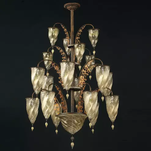 "Alessandria" lustre en cristal de Murano