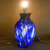 "Pablito" Murano vase  - Groot - blau und vielfarbig 