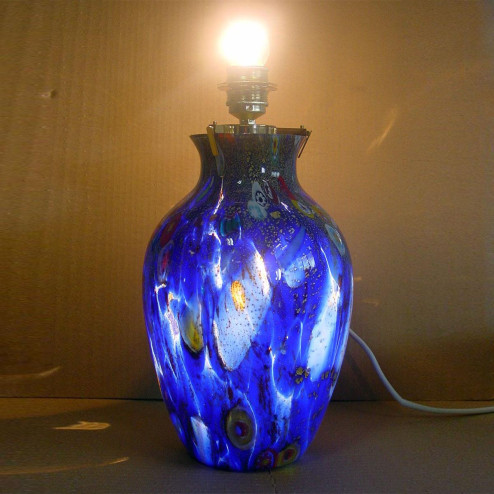 "Pablito" jarrón de Murano - Grande - azul y policromo 
