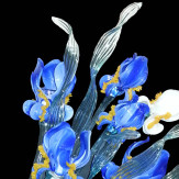 "Mazzo di Iris" applique en verre de Murano - 3 lumières -