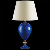 "Isidora" lampara de sobremesa de Murano - azul