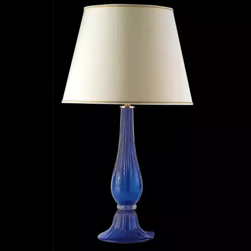 "Alfonso" Murano glass table lamp - blue - small