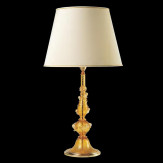 "Irina" lampe de table en verre de Murano - ambre