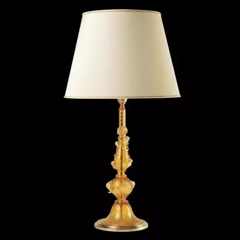 "Irina" Murano glass table lamp - amber