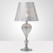 "Tosca" lampe de table en verre de Murano - platine mat