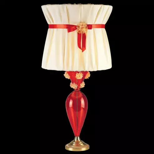 "Viviana" Murano glass table lamp - red - large