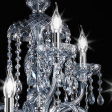 "Cimabue" lampara de cristal - 6+3 luces - cristal Asfour - humo 