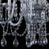 "Cimabue" lampara de cristal - humo  - 6+3 luces - cristal Asfour 