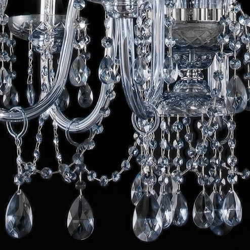 "Cimabue" crystal chandelier - smoke - 6+3 lights - Asfour crystal